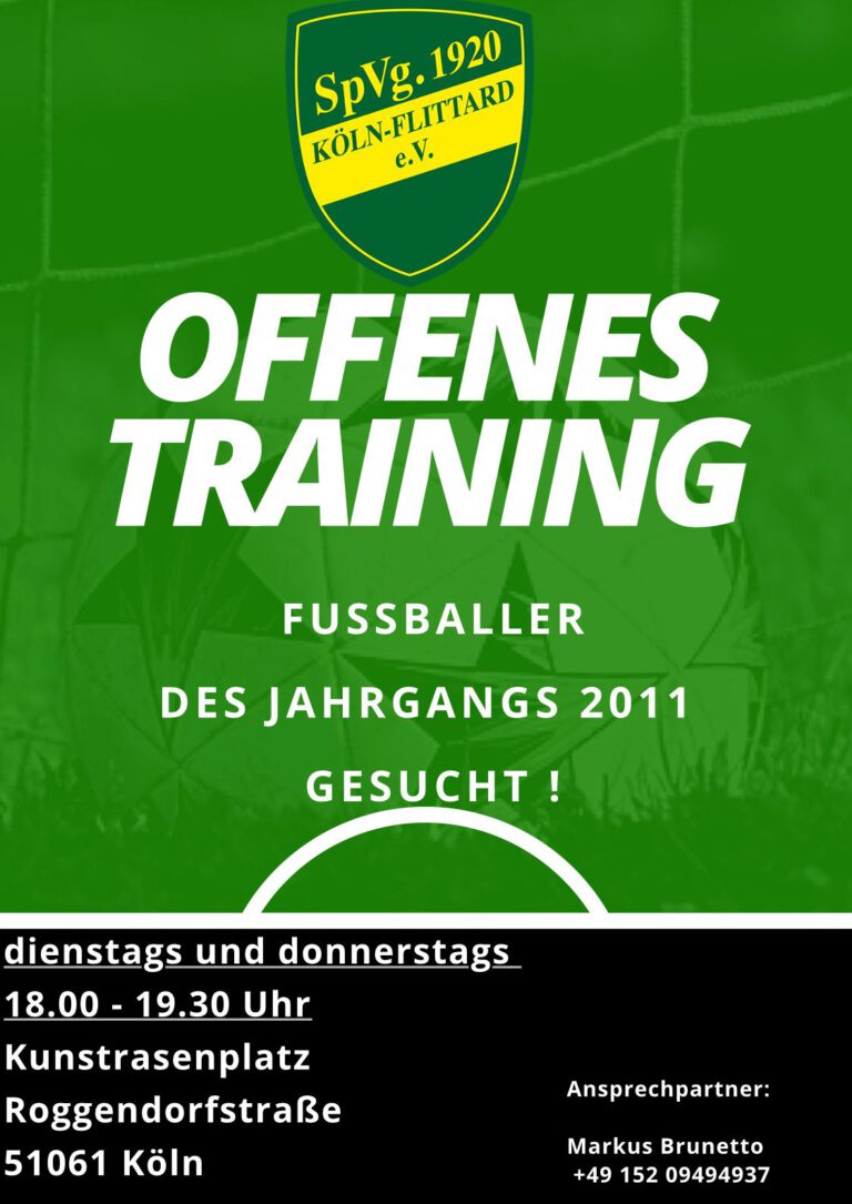 Offenes Training Jahrgang 2011